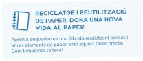 Taller en línia gratuït: “Reciclatge i reutilització de paper. Dona una nova vida al paper"