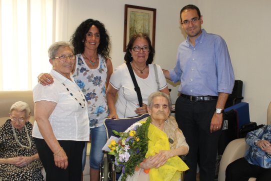 Facunda García va celebrar els seus 100 anys de vida el 15 de juny passat