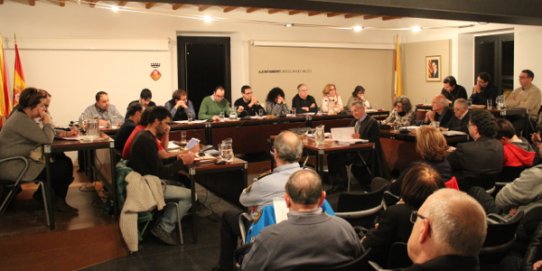 Imatge d'un moment de la sessió plenària del 24 de febrer de 2015.