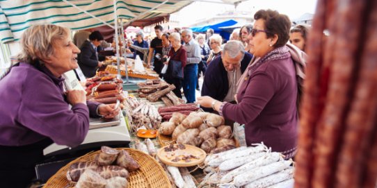 Imatge de la Fira d'aliments artesanals de Sant Josep l'any 2014.