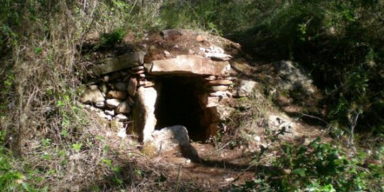 Construcció de pedra seca.