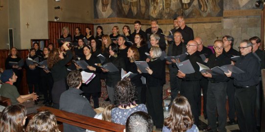 Espaiart, en una actuació el Nadal de 2014 a l'Església de Sant Feliu.