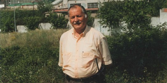 Pere Oller, en una imatge de l'any 2000, any en què va rebre la Medalla de la Vila.