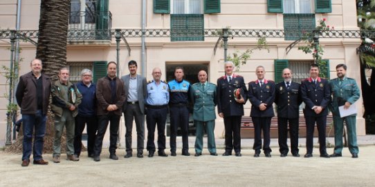 Assistents a la Junta Local de Seguretat de Castellar del Vallès, que va tenir lloc el dijous 21 d'abril