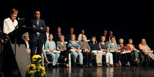 Imatge d'un moment de l'acte que es va celebrar a l'Auditori.