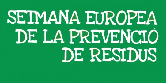 Imatge de la Setmana Europea de la Prevenció de Residus.