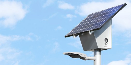 Model de punt de llum alimentat amb energia solar que s'instal·larà al municipi