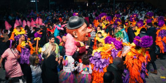 Imatge d'un moment de la Rua de Carnaval 2017.