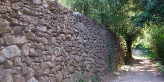 Construcció de pedra seca.