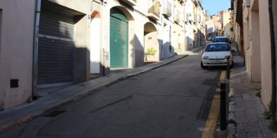 El carrer Nou, en una imatge anterior a l'inici de les obres.