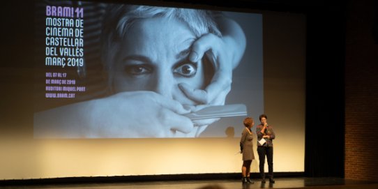 Imatge del col·loqui posterior a la projecció del documental "El silencio de otros", guanyador del Premi del Públic del BRAM! 2019.