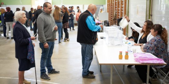 Imatge de la jornada electoral del 26 de maig de 2019 a Castellar.