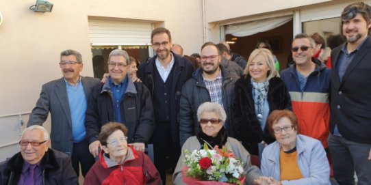 Imatge d'un moment del lliurament de la Medalla Centenària de la Generalitat a Alicia Láinez.