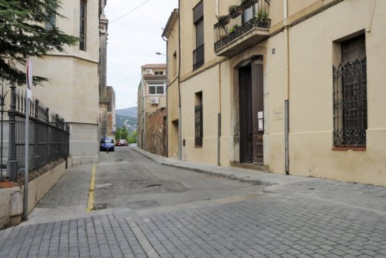 El tram del carrer de l'Església que serà objecte de les obres