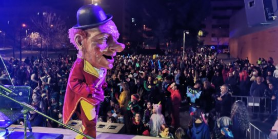 Imatge del final de festa de la Rua de Carnaval 2020.