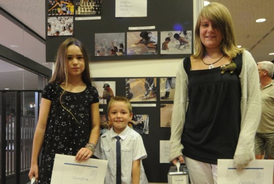 Laia Font, Rubén Rot i Anna Vila, premiats en la categoria infantil