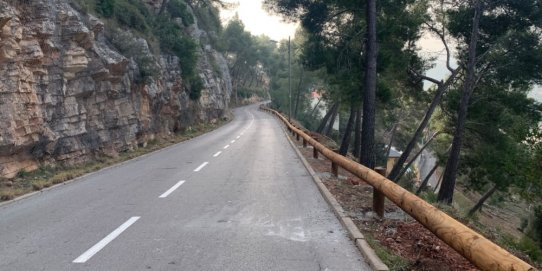 Imatge de la tanca protectora que s'ha col·locat a El Balcó.