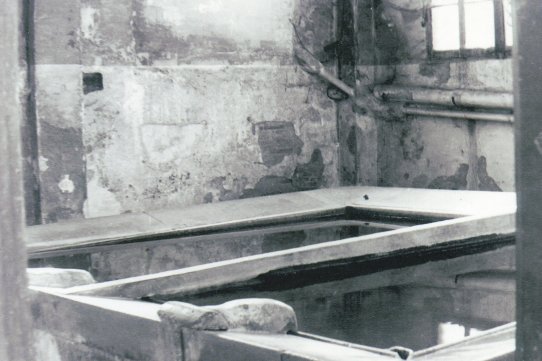 Interior dels safareig públic de la Baixada de Cal Verge. (Arxiu Municipal)