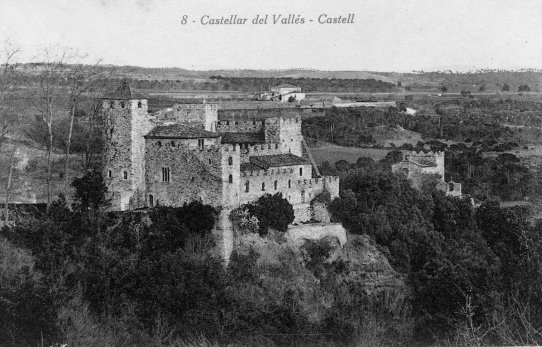 Vista antiga del Castell de Castellar.