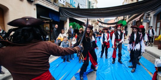 Imatge d'una edició anterior de la celebració del Carnaval al carrer Major.