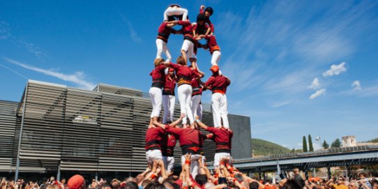 Imatge d'una actuació anterior dels Castellers de Castellar del Vallès.