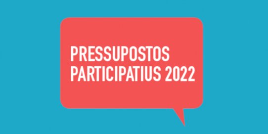 Imatge promocional dels pressupostos participatius 2022.