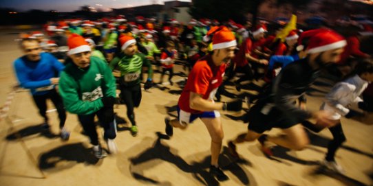 Imatge d'una edició anterior de la Cursa Solidària de Sant Silvestre.