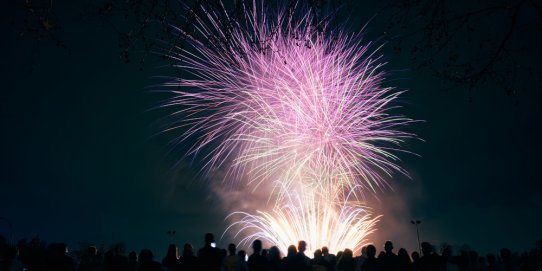 Imatge del Castell de Focs que va tancar la Festa Major 2023.