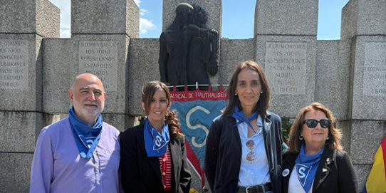 L’alcaldessa de Castellar, Yolanda Rivera, participa en els actes del 80è aniversari de l’alliberament del camp de Mauthausen