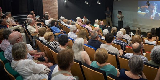 Un moment de la presentació a la Sala d'Actes d'El Mirador. 
