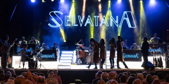 Imatge d'una actuació de la Cobla Selvatana.