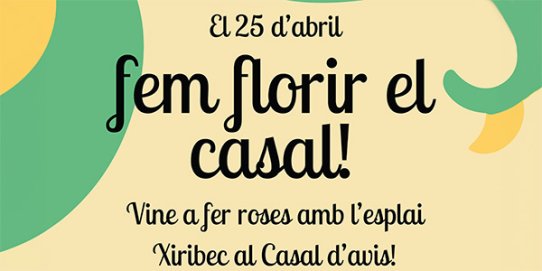 Part del cartell de l'activitat.