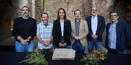 D'esquerra a dreta: Antoni Martín, Jordi Roig, Yolanda Rivera, Andreu Felip, Joan Juni i Ramon Martí.