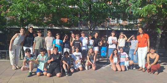 El Consell d’Infants clou el curs 2025-2026 amb l’alcaldessa Yolanda Rivera i la regidora Anna Riera.