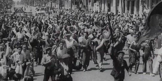 Fotograma d'"Hommage a la Catalogne".