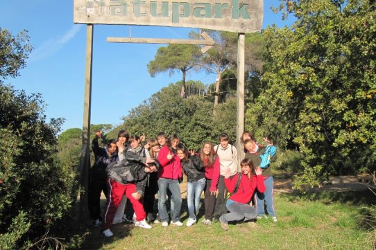 Una total de 12 joves van participar a la sortida al Natupark el 27 de novembre