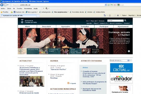 Imatge de la portada del web www.castellarvalles.cat