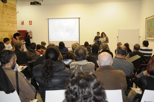 Imatge del taller de discussió i propostes del Pla de Mobilitat Urbana (PMU) de Castellar del Vallès que es va celebrar el 26 de febrer