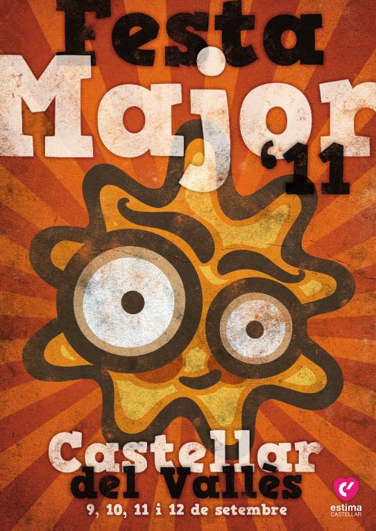 Cartell guanyador del Concurs de cartells de la Festa Major 2011 (Mariano Romero)