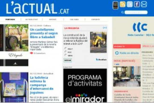 Imatge de la pàgina web www.lactual.cat