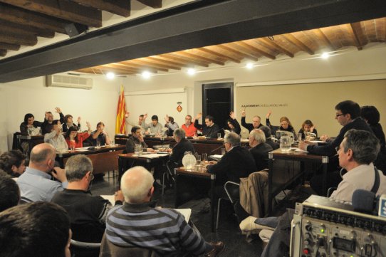 Imatge del Ple municipal ordinari del 28 de febrer de 2012