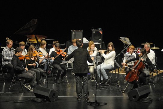 Imatge d'una edició anterior del Concert de Nadal de l'Escola de Música