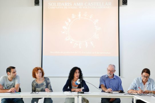 Imatge de la presentació de la campanya "Solidaris amb Castellar" 2013