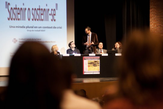 Imatge d'un moment de la presentació de la Jornada