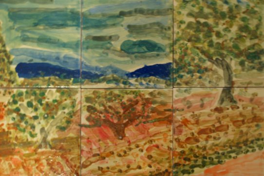 Imatge d'una de les pintures d'Emili Rodríguez que es poden veure a l'exposició