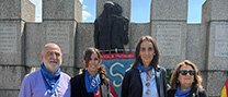 L’alcaldessa de Castellar, Yolanda Rivera, participa en els actes del 80è aniversari de l’alliberament del camp de Mauthausen