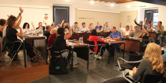 Imatge d'un moment del Ple Municipal celebrat el 27 de setembre.