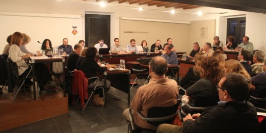 Imatge d'un moment de la sessió plenària del 25 d'octubre de 2016.