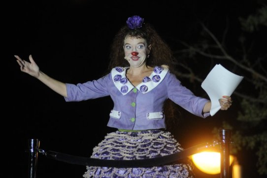La pallassa Pepa Plana, durant el PregóCLOWN de la Festa Major 2009