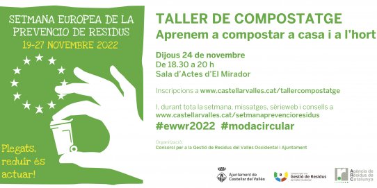 El taller tindrà lloc a la Sala d'Actes d'El Mirador.